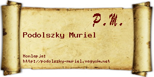 Podolszky Muriel névjegykártya